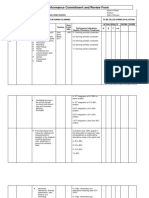 Individual Performance Commitment and Review Form: To Be Filled in During Planning To Be Filled During Evaluation