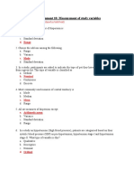 Answer Keys For Assignment 10: Measurement of Study Variables