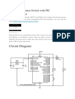 Circuit Diagram: Using Push Button Switch With PIC Microcontroller