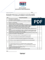 Lista de Chequeo PDF