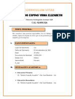 Curriculum Vitae Fajardo Espino Yrma