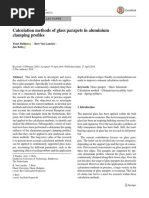 Calculation Methods of Glass Parapets in Aluminium Clamping Profiles