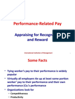 Performance-Related Pay: Appraising For Recognition and Reward