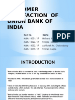 Customer Satisfaction of Bank of India