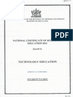 NCSE Technology Education 2012 PDF