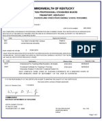 Kentucky Certificate Kcs