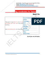 IELTS Speaking Vocabulary For Topics Band 7.5+ - IELTS Fighter PDF