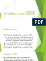 Functions of The Federal Board of Revenue