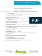 Sample Psychometric Tests and Personality Assessments (P&G) PDF