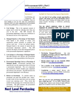 Articulo - 10 Procurement KPIs, Part I y II - 2009 PDF