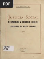 Justicia Social Ni Comunismo Ni Propiedad Absoluta PDF