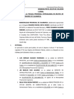 Denuncia Por El Delito de Colusión y Otros - Luis Enrique Vasquez