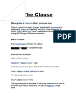 The Clause: Recognize A When You See One