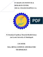 Dks Post Graduate Institute. Log Book