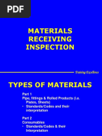 Materials Receiving Inspection: Training Excellence