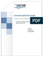 Essentials Electrical Quality Control Plan Sample PDF