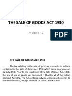 The Sale of Goods Act 1930 (Sim)