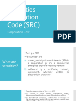 Securities Regulation Code (SRC) - Report
