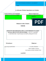 Gestion Des Risques Liés À Une Mission D Audit Légal Des États Financiers - Cas Du Cabinet KAT. Mémoire de Fin D Études THEME