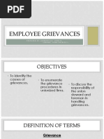 Employee Grievances: Prepared By:Jarmonilla, John B. Lubang, John Patrickl