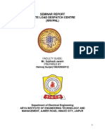 Seminar Report State Load Despatch Centre (RRVPNL) : Mr. Subhash Swami Hemraj Gurjar (15EAOEE013)