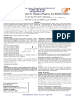 Validated Spectroscopic Method For Estimation of Naproxen From Tablet Formulation