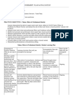 696 Clinical Learning Agreement - Plan Evaluation