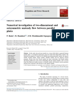 Numerical Investigation of Two-Dimensional and Axisymmetric Unsteady Ow Between Parallel Plates