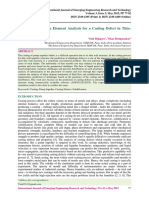 Modeling and Finite Element Analysis For A Casting Defect in Thin-Wall Structures