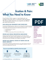 Opioid Medication Pain Fact Sheet Revised