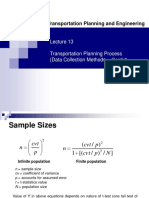 Transportation Planning and Engineering: Transportation Planning Process (Data Collection Methods - Cont'd)