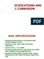 Rail Specification S & Corrosion