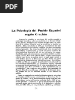 La Psicologia Del Pueblo Espanol Segun Gracian PDF