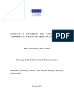 Motivação e Desempenho Dos Funcionários Da Administração