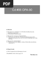 Answers To CD 06 OPA90