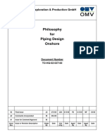 To-HQ-02-037 Rev 00 Philosophy For Piping Design - Onshore