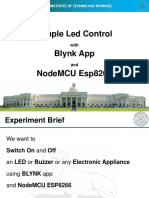 Simple Led Control Blynk App Nodemcu Esp8266: Indian Institute of Technology Roorkee