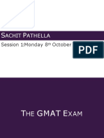 GMAT Session 1 Summary