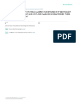 "A Comparative Study On The Academic Achievement of Secondary Level Students of Joint and Nuclear Families in Relation To Their Values and Adjustment