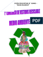 Bases Del Concurso de Vestimenta de Reciclaje