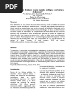 Determinación de Etanol en Una Muestra Biológica Con Cámara de Conway