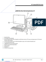 Quickspecs: HP Compaq 8000 Elite Ultra Slim Desktop Business PC