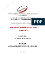 Justificacion y Factores de Auditoria Operativa