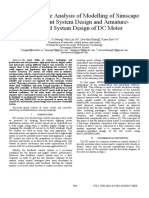 The Comparative Analysis of Modelling of Simscape Physical Plant System Design and Armature-Controlled System Design of DC Motor