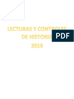 Lecturas y Controles de Historia