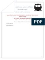 Práctica 5. Determinación de La Masa Molar