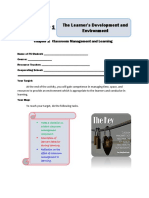 The Learner's Development and Environment: Chapter 2: Classroom Management and Learning