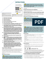 Cisco PDS3121 Set Top Safety Sheet English