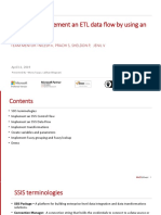 Design and Implement An ETL Data Flow by Using An SSIS Package