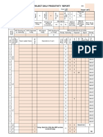 MEP Productivity Report Format